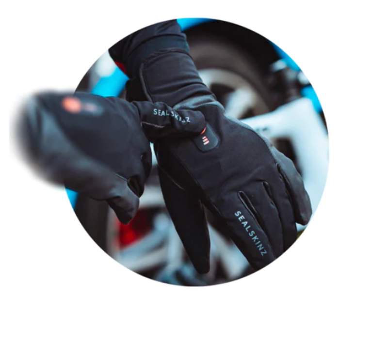Sealskinz Upwell Waterproof Heated Cycle Glove Black-1